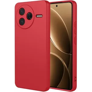 Phonesta Soft Silk Silikon Back Cover Hülle für Xiaomi Poco F7 Pro - Rot