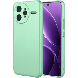 Phonesta Soft Silk Silikon Back Cover Hülle für Xiaomi Poco F7 Ultra - Matcha Grün