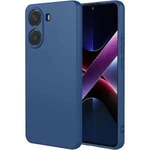 Phonesta Soft Silk Silikon Back Cover Hülle für Xiaomi Poco X7 Pro - Dunkelblau