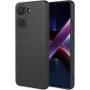 Phonesta Soft Silk Silikon Back Cover Hülle für Xiaomi Poco X7 Pro - Schwarz