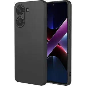 Phonesta Soft Silk Silikon Back Cover Hülle für Xiaomi Poco X7 Pro - Schwarz