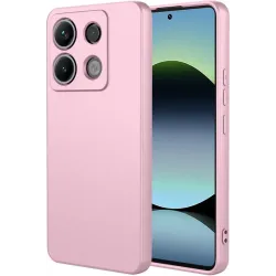 Phonesta Soft Silk Silikon Back Cover Hülle für Xiaomi Redmi Note 14S/13 Pro / Xiaomi Poco M6 Pro - Rosa
