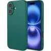 Phonesta Soft Silk Silikon Back Cover Hülle für Apple iPhone 17 - Dunkelgrün