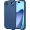 Phonesta Soft Silk Silikon Back Cover Hülle für Apple iPhone Air - Dunkelblau