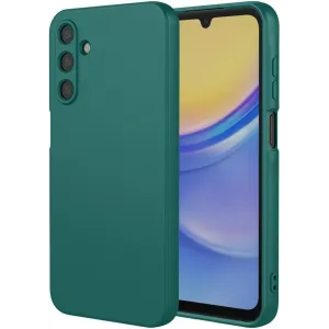 Phonesta Soft Silk Silikon Back Cover Hülle für Samsung Galaxy A16 - Dunkelgrün