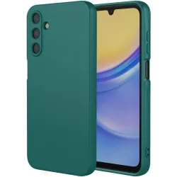 Phonesta Soft Silk Silikon Back Cover Hülle für Samsung Galaxy A17 - Dunkelgrün