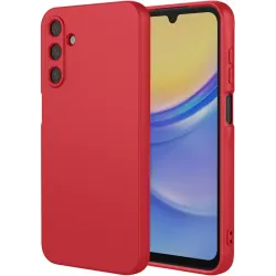 Phonesta Soft Silk Silikon Back Cover Hülle für Samsung Galaxy A36 - Rot