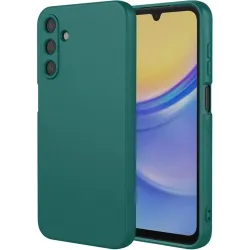 Phonesta Soft Silk Silikon Back Cover Hülle für Samsung Galaxy A56 - Dunkelgrün