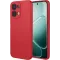 Phonesta Soft Silk Silikon Back Cover Hülle für Oppo A6 Pro - Rot