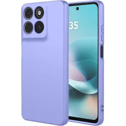 Phonesta Soft Silk Silikon Back Cover Hülle für Motorola Moto G57 Power - Lila