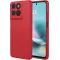 Phonesta Soft Silk Silikon Back Cover Hülle für Motorola Moto G57 Power - Rot
