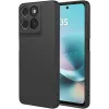 Phonesta Soft Silk Silikon Back Cover Hülle für Motorola Moto G57 Power - Schwarz