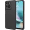 Phonesta Soft Silk Silikon Back Cover Hülle für Motorola Moto G57 Power - Schwarz