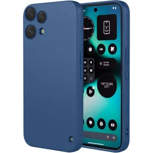 Phonesta Soft Silk Silikon Back Cover Hülle für Nothing Phone (3a) Lite - Dunkelblau