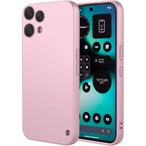 Phonesta Soft Silk Silikon Back Cover Hülle für Nothing Phone (3a) Lite - Rosa