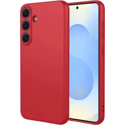 Phonesta Soft Silk Silikon Back Cover Hülle für Samsung Galaxy S26 Plus - Rot