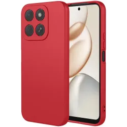 Phonesta Soft Silk Silikon Back Cover Hülle für HONOR 400 Smart - Rot