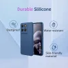 Phonesta Soft Silk Silikon Back Cover Hülle für Motorola Moto G67/G77 - Dunkelblau 6