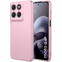 Phonesta Soft Silk Silikon Back Cover Hülle für Motorola Moto G67/G77 - Rosa