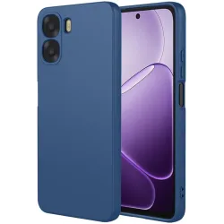 Phonesta Soft Silk Silikon Back Cover Hülle für Oppo A6x - Dunkelblau