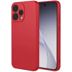 Phonesta Soft Silk Silikon Back Cover Hülle für Oppo Reno15 - Rot