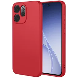 Phonesta Soft Silk Silikon Back Cover Hülle für Oppo Reno15 F/FS - Rot