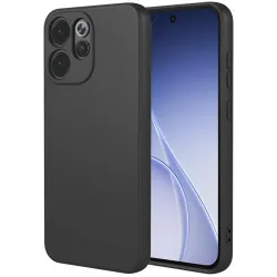 Phonesta Soft Silk Silikon Back Cover Hülle für Oppo Reno15 Pro - Schwarz