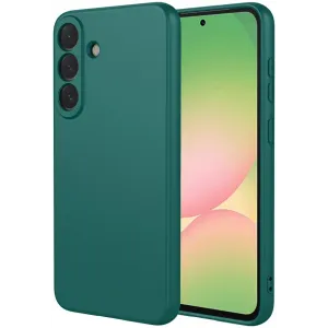 Phonesta Soft Silk Silikon Back Cover Hülle für Samsung Galaxy A57 - Dunkelgrün