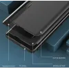 Phonesta Smart Side View Book Klapphülle für HONOR Magic7 Lite - Schwarz 2