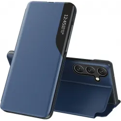 Phonesta Smart Side View Book Klapphülle für Samsung Galaxy S24 FE - Blau