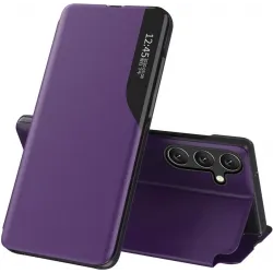 Phonesta Smart Side View Book Klapphülle für Samsung Galaxy S24 FE - Lila