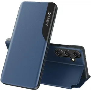 Phonesta Smart Side View Book Klapphülle für Samsung Galaxy S25 Plus/S24 Plus - Blau