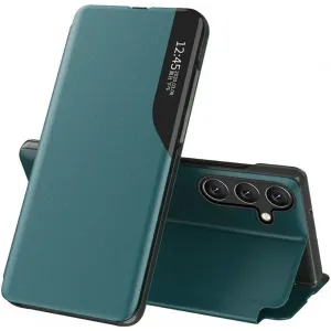 Phonesta Smart Side View Book Klapphülle für Samsung Galaxy S25 Plus/S24 Plus - Grün