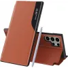Phonesta Smart Side View Book Klapphülle für Samsung Galaxy S25 Ultra - Orange 0