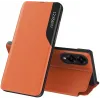 Phonesta Smart Side View Book Klapphülle für Samsung Galaxy S25 Edge - Orange 0