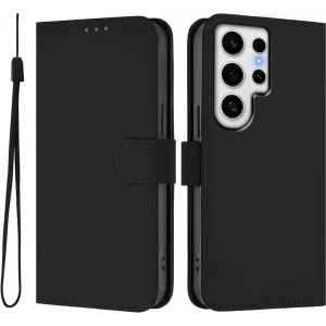 Phonesta Soft Skin Book Wallet Klapphülle für Samsung Galaxy S24 Ultra - Schwarz
