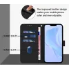 Phonesta Soft Skin Book Wallet Klapphülle für Apple iPhone 16 Pro - Schwarz 3