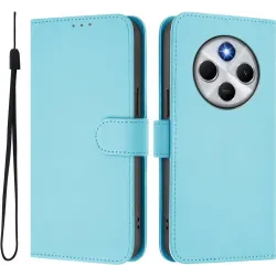 Phonesta Soft Skin Book Wallet Klapphülle für Xiaomi Redmi 14C / Xiaomi Poco C75 - Hellblau