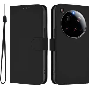 Phonesta Soft Skin Book Wallet Klapphülle für Xiaomi 15 Ultra - Schwarz