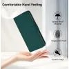 Phonesta Soft Skin Book Wallet Klapphülle für Xiaomi Redmi Note 14 Pro 5G/14 Pro Plus / Xiaomi Poco X7 - Dunkelgrün 4