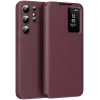 Phonesta Smart Window Book Wallet Klapphülle für Samsung Galaxy S25 Ultra - Bordeaux
