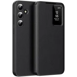 Phonesta Smart Window Book Wallet Klapphülle für Samsung Galaxy S24 Plus - Schwarz