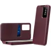 Phonesta Smart Window Book Wallet Klapphülle für Samsung Galaxy S24 Ultra - Bordeaux 2