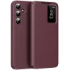 Phonesta Smart Window Book Wallet Klapphülle für Samsung Galaxy A36/A56 - Bordeaux