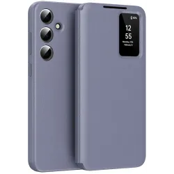 Phonesta Smart Window Book Wallet Klapphülle für Samsung Galaxy A36/A56 - Lila