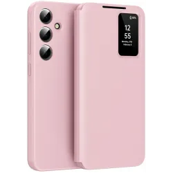 Phonesta Smart Window Book Wallet Klapphülle für Samsung Galaxy A36/A56 - Rosa