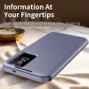 Phonesta Smart Window Book Wallet Klapphülle für Samsung Galaxy S25 FE - Lila 5