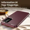 Phonesta Smart Window Book Wallet Klapphülle für Samsung Galaxy A37 - Bordeaux 3