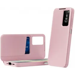Phonesta Smart Window Book Wallet Klapphülle für Samsung Galaxy A37 - Rosa