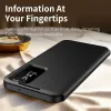 Phonesta Smart Window Book Wallet Klapphülle für Samsung Galaxy A37 - Schwarz 4